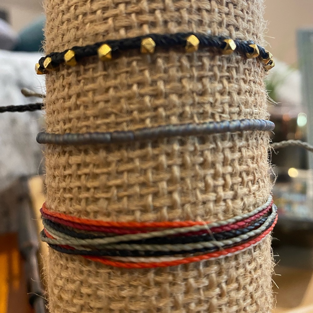 Pura Vida 3 pack grays and blacks bracelets